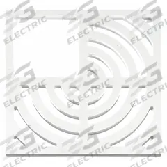 OATEY Grate: Plastic, 9 1/4 in Overall Wd, 3/4 in Overall Ht, Unfinished, Drop-In, 1/4 Opening (MPN 42752). Key specifications — Brand: OATEY; Finish: Unfinished; Color: White; Material: Plastic; Connection Type: Drop-In; Grate Opening Type: 1/4 Opening; Grate Surface Style: Radial; Product Type: Grate.