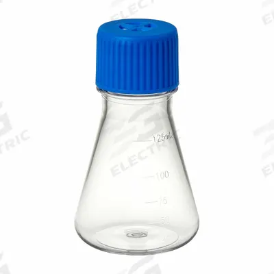 APPROVED VENDOR Erlenmeyer Flasks: Erlenmeyer, PETG, 125 mL, 4.23 fl oz - Plastic Erlenmeyer Flasks