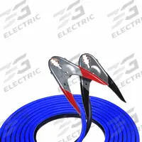 BAYCO Booster Cables: Crimped, 4 AWG, Parrot Jaw, 16 ft Cable Lg, Black/Blue, 400 A Max Current (MPN SL-3006). Key specifications — Cable Connection Type: Crimped; Cable Wire Gauge: 4 AWG; Jaw Type: Parrot Jaw; Cable Jacket Color: Black; Brand: BAYCO.