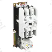 EATON NEMA Magnetic Motor Starter: Non-Reversing, 3 Poles, NEMA Size 3, 90 A, 120V AC Coil (MPN AN19KN0A5E100). Key specifications — Brand: EATON; Auxiliary Contact Form: 1NO; Coil Voltage: 110/120V AC; Phase: Three; Operator: None; Operator Controls: None; Auxiliary Contacts Included: 1NO; Signaling Features: Pilot Light.