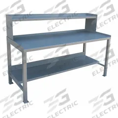JAMCO Workbench with Riser: Fixed Ht, Steel, 72 in x 30 in, 3,000 lb Overall Load Capacity, Gray (MPN WA372GP). Key specifications — Brand: JAMCO.