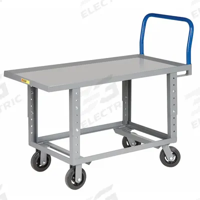 LITTLE GIANT Platform Truck: 2,000 lb, 60 in L x 24 in W x 35 1/2 in H Deck, Solid, 12 ga Deck - Work-Height Platform Trucks