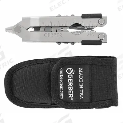 GERBER Multi-Tool: Multi-Tool Plier, 12 Tools, 12 Functions, 5 in Closed Lg, 6 5/8 in Open Lg - Multi-Tools with Fold-Out Pliers
