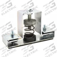 MASON Floor-Mount Vibration Isolator: Spring, 125 lb Capacity, 5 1/8 in Ht, 2 1/2 in Wd, 8 3/4 in Dp (MPN 5XR70). Key specifications — Brand: MASON; Spring Color: Brown.