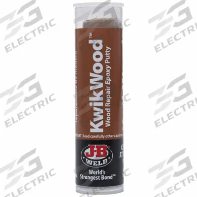 J-B WELD Putty: KwikWood, Wood Repair, 1 oz Container Size, Stick, Brown - Wood Repair Putties