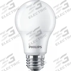 PHILIPS Compact LED Bulb: Medium Screw (E26), LED, (A) Classic, A19, 5 W Watt, 2700K, Frosted, 120V (MPN 5A19/CNG/827/FR/P/E26/D 12/1CT). Key specifications — attr233510: A19; attr233525: 120V; attr233549: Frosted; attr518949: 2700K; attr239859: PHILIPS.