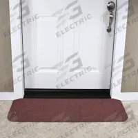 SAFEPATH PRODUCTS Door Ramp: 12 1/4 in Lg, ADA Compliant, Red (MPN BHR1110RB). Key specifications — Brand: SAFEPATH PRODUCTS.