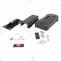 BFT Hardware Kit: For Use With Maxima Ultra 36 Barrier Opener System, 4 in Overall Ht, Black, Black (MPN P120084 00000). Key specifications — Brand: BFT; Color: Black; For Use With: Maxima Ultra 36 Barrier Opener System; Material: Carbon Steel; Product Type: Mounting Hardware.
