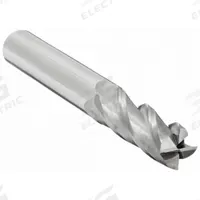 CLEVELAND Square End Mill: Carbide, 4 Flute, 3/8" Mill Dia, 1" LOC, 4" OAL (MPN C61879)