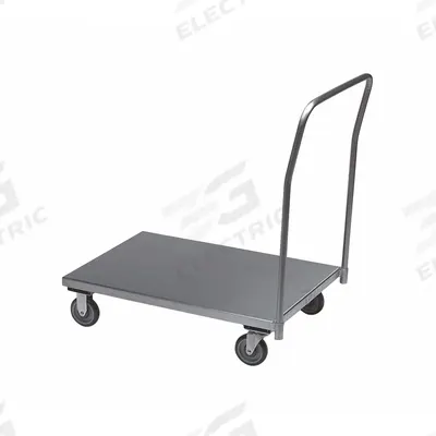 JAMCO Platform Truck: 1,200 lb, 36 in L x 24 in W x 9 in H Deck, Phenolic, 5 in Caster Dia - High-Strength Stainless-Steel-Deck Platform Trucks