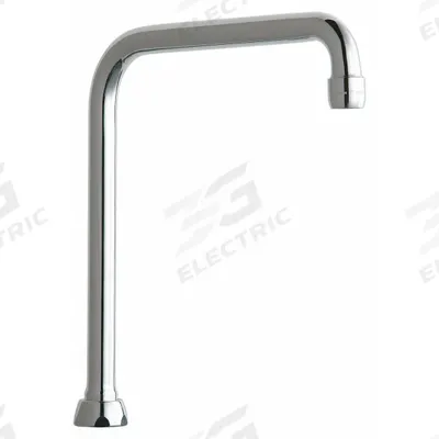 CHICAGO FAUCETS Spout: Spout, Arc, Swivel Spout, Brass, Polished Chrome, 2.2 gpm Flow Rate - Double-Bend Faucet Spouts