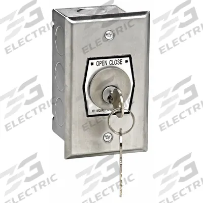 AMERICAN GARAGE DOOR SUPPLY Keyswitch: Open-Close, Momentary Contacts, Outdoor - Keyed Garage Door Opener Stations