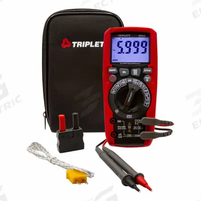 TRIPLETT Digital Multimeter: TRMS, CAT IV 600V, 1,000 V Max AC Volt Measurement - Advanced Feature Multimeters