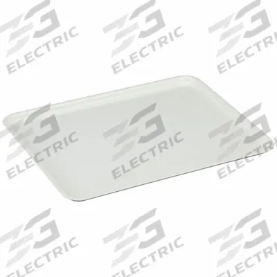MOLDED FIBERGLASS Lid: 12 3/8 in x 9 3/4 in, White, Fiberglass - Lids for Extreme-Temperature Stacking & Nesting Totes