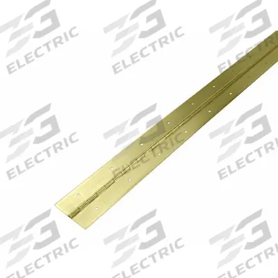 MONROE PMP Piano Hinge: Steel, 72 in Leaf Ht, 1 1/2 in Leaf Wd - Full Surface-Mount Piano Hinges