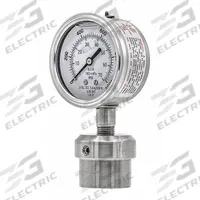 PIC GAUGES Pressure Gauge with Diaphragm Seal: 0 psi to 1,000 psi, 301L/0JJJ, 2 1/2 in Dial, Bottom (MPN 301L254M/0JJJ200). Key specifications — Brand: PIC GAUGES; Gauge Case Liquid: Glycerin; Seal Fill Liquid: Glycerin; Seal Lower Housing Material: 316 Stainless Steel; Accuracy: ±2-1-2%; Gauge Wetted Parts: Stainless Steel.