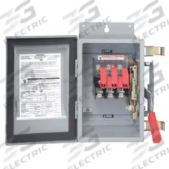 SIEMENS Solar Safety Disconnect Switch: Fusible, 200 A, 600V AC, Indoor, Negative Polarity (MPN HF364PV). Key specifications — Phase: Three; UL 98B Certification: Yes; Brand: SIEMENS.