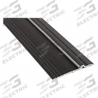 NATIONAL GUARD Door Threshold: Bumper Seal, Aluminum, 6 ft Lg (MPN 896VDKB-72). Key specifications — Brand: NATIONAL GUARD; Transition Type: Fluted.