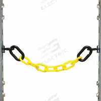 APPROVED VENDOR Magnet Ring/Carabiner Kit and Chain for Chain Barrier: Yellow, 10 ft Chain Lg (MPN 72302). Key specifications — attr998296: Yellow; attr998299: Plastic; attr998302: (2) Magnet Rings.
