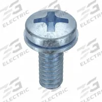SEMS Screw: Internal Tooth, #6-32 Thread Size, 3/8 in Lg, Steel, Zinc-Plated, Pan, Phillips, 100 PK (MPN MPPII0-600370-100P). Key specifications — Drive Size: #2.