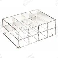 Microtube Rack: 9 3/8 in Overall Wd, 4 7/8 in Overall Ht, 12 1/4 in Overall Lg, Acrylic, Clear (MPN HS23263B). Key specifications — Material: Acrylic; Mounting Location: Benchtop; Color: Clear; Product Type: Storage Rack; Total Holding Capacity: 8 x 80 Wells; Brand: HEATHROW SCIENTIFIC.