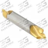 KEO Center Drill: Plain Type, #0, 90°, 1 1/4 in Overall Lg, TiN Coated High Speed Steel (MPN 906-000-043). Key specifications — Brand: KEO; End Type: Double End.