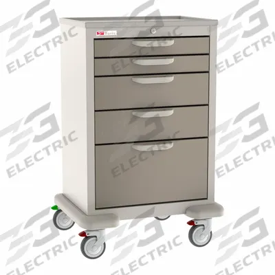 METRO General Medical Supply Cart with Drawers: Polymer/Steel - General Medical Supply Carts with Drawers