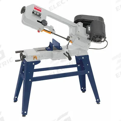 Dayton Band Saw: 5 1/2 in x 6 1/2 in, 120 SFPM/200 SFPM/80 SFPM, 45°, 1 Phase - Mitering Manual Horizontal Band Saws