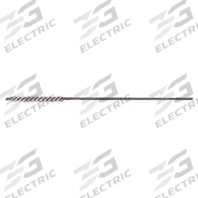 WEILER Tube Brush: Single Stem, Nylon, 7/64 in Dia, 0.008 in Fill Dia - Light-Deburring & -Finishing Brushes for All Metals