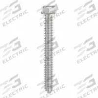 DEWALT Concrete Anchor Screw: 2 1/4 in Overall Lg, 1/4 in Dia, Steel, External Hex, Hex, 100 PK (MPN DFM12724). Key specifications — Material Grade/Class: Grade SW; Removable: Removable; System of Measurement: Inch; Tip Type: Pointed; Brand: DEWALT; Screw Anchor Type: Concrete Screw Anchor.