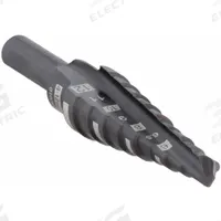 MILWAUKEE Step Drill Bit: 4 mm to 12 mm, Black Oxide HSS, 3-Flats Shank (MPN 48-89-9301). Key specifications — attr1234936: Not Impact Rated.