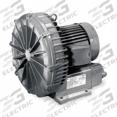 FUJI ELECTRIC Regenerative Blower: 0.5 hp, 49.8 in wc Max Op Pressure, 45 in wc Max Vacuum (MPN VFC300A-7W). Key specifications — attr49842: Three; attr49816: FUJI ELECTRIC; attr49813: VFC300A-7W; attr49822: 1.5-1.7/0.75-0.85 A; attr49827: Female; attr49830: NPT; attr49833: NPT; attr49845: 200-230/460V AC.