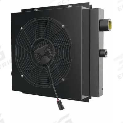 AKG Forced Air Oil Cooler: 30 hp Heat Removed, 80 gpm Max. Flow, 250 psi Max. Pressure - DC Motor Driven Forced Air Oil Coolers