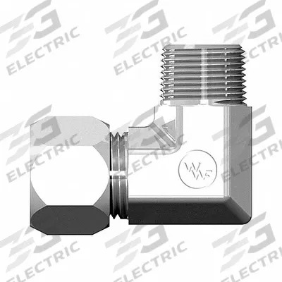 WEATHERHEAD Compression Fitting Elbow: 3/8 in OD x 1/8 in Pipe Size - Flareless Bite-Type Steel Compression Fittings