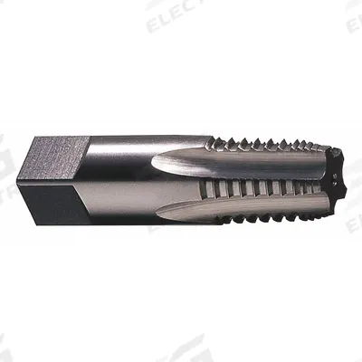 CLE-LINE Pipe and Conduit Thread Tap: 1"-11.5 NPT, 5 Flute, Semi-Bottoming Chamfer - Interrupted-Thread Pipe Taps