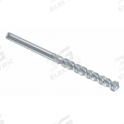 BOSCH Round Hammer Drill: 1/2 in Drill Bit Size, 4 in Max Drilling Dp - Round-Shank Masonry Drill Bits