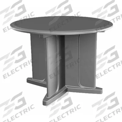 CORTECH Table: 29 in Overall Ht, 48 in Overall Dia, No Game Top, Ballast Accepted - Round X-Base Tables
