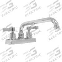 ADVANCE TABCO Deck Mounted Faucet: Chrome Finish, 1 gpm Flow Rate, Straight, Wristblade, NPS (MPN K-50). Key specifications — Brand: ADVANCE TABCO.