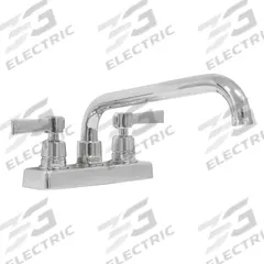 ADVANCE TABCO Deck Mounted Faucet: Chrome Finish, 1 gpm Flow Rate, Straight, Wristblade, NPS (MPN K-50). Key specifications — Brand: ADVANCE TABCO.