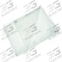 APPROVED VENDOR Tarp: 59 ft Lg, 38.5 ft Wd, Std Duty, 5.1 mil, Polyethylene, Clear, 3.4 oz/sq yd (MPN 5WTL7). Key specifications — Color: Clear; Brand: APPROVED VENDOR.