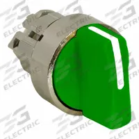 SCHNEIDER ELECTRIC Short-Handled Selector Switch: 22 mm Panel Mount Size, 3 Positions, Series XB4 (MPN ZB4BD503). Key specifications — Action: Momentary/Maintained/Momentary; Cam: No Cam Included; Brand: SCHNEIDER; Switch Bezel Material Type: Metallic.