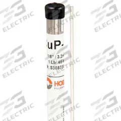 HOBART Brazing Alloy: Phos Copper, 15%, BCuP-5, 1/8 in x 18 in, Bare (MPN 6ETP2). Key specifications — Tensile Strength: Not Rated; Yield Strength: Not Rated; Manufacturer Part Number: 6ETP2; Brand: HOBART; pack-container: 1/pk.