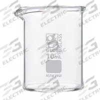 GLOBE SCIENTIFIC Beaker: 10 mL, 0.34 fl oz, A, Low Form, Type I, Colorless, Borosilicate Glass (MPN 8010010). Key specifications — attr1371034: Type I; attr1371051: GLOBE SCIENTIFIC; attr1371062: Colorless.