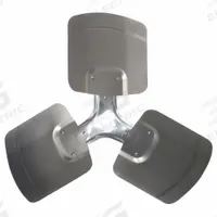 REVCOR Replacement Propeller: 16 in Propeller Dia., 22° Pitch, 3 Blades, Aluminum (MPN T1603-22 R)