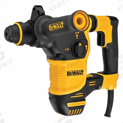 DEWALT Rotary Hammer: SDS-Plus, L-Shape, 1 1/8 in Capacity, 2.6 ft-lb, 8.5 A, 5,200 bpm - SDS-Plus L-Shape Corded Rotary Hammers
