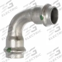 VIEGA PROPRESS Crimp Elbow Fitting: 1/2 in CTS x 1/2 in CTS Size, 90° Elbow, Press-fit x Press-fit (MPN 80400). Key specifications — Brand: VIEGA PROPRESS.