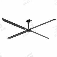 HUNTER INDUSTRIAL Ceiling Fan: 85,466 cfm Airflow, 14 ft Blade Dia, Variable Speeds, 120V AC, Silver (MPN X14-11P-IP-03). Key specifications — Voltage: 120V AC; Light Kit: No; Series: XP; Number of Speeds: Variable; Phase: Single; Current: 8.3 A; Brand: HUNTER INDUSTRIAL.