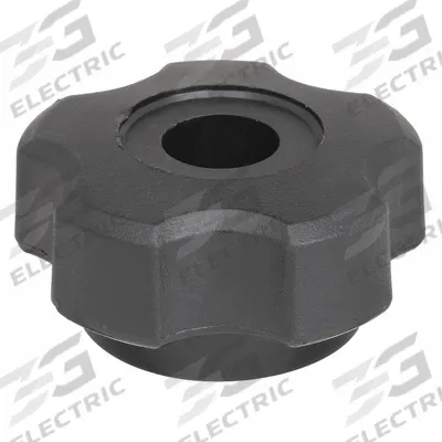 INNOVATIVE COMPONENTS Hand Knob: 5 Point, Plastic w/ Steel Thread, 1/4"-20 Thread - 5-Arm Knobs with Threaded Through-Hole