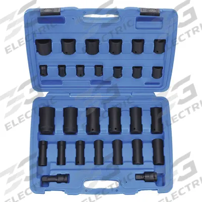 WESTWARD Impact Socket Set: 1/2 in Drive Size, Small Set (0-50 pieces) Set Size - SAE Impact Socket Sets