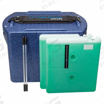 COLE-PARMER Cryogenic Storage Box: 12 5/8 in Overall Lg, 9 in Overall Wd, 11 1/4 in Overall Ht - Specimen Transport Coolers